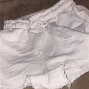 SO Soft White Terry Shorts